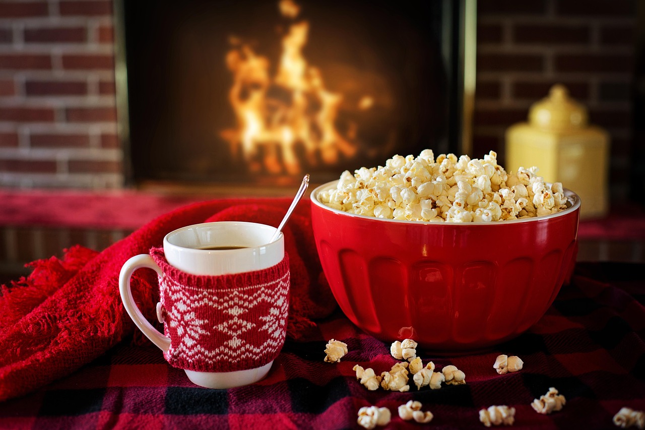 Vloerkleden en dekens zorgen voor winterse sfeer. Vloerkleden en dekens zorgen voor winterse sfeer.